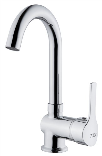 DELTA MİX KUĞU LAVABO BATARYASI PASLANMAZ BORU